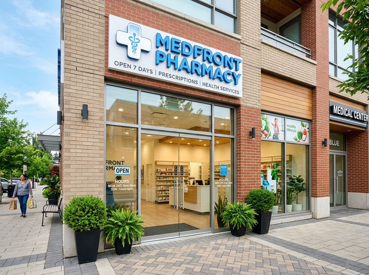 MedFront Pharmacy Atelier Storefront